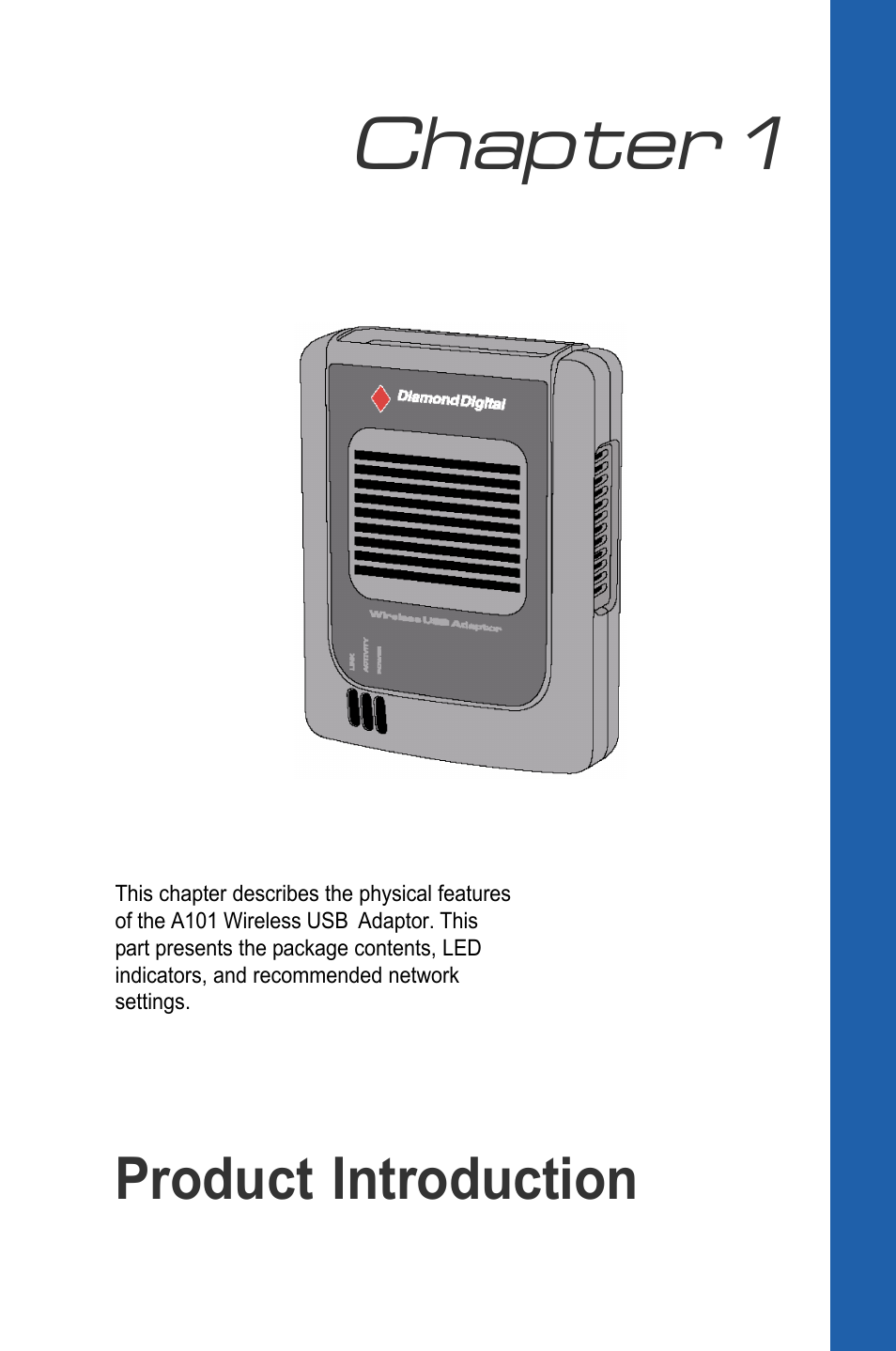 Chapter 1, Product introduction | MITSUBISHI ELECTRIC A101 User Manual | Page 8 / 46