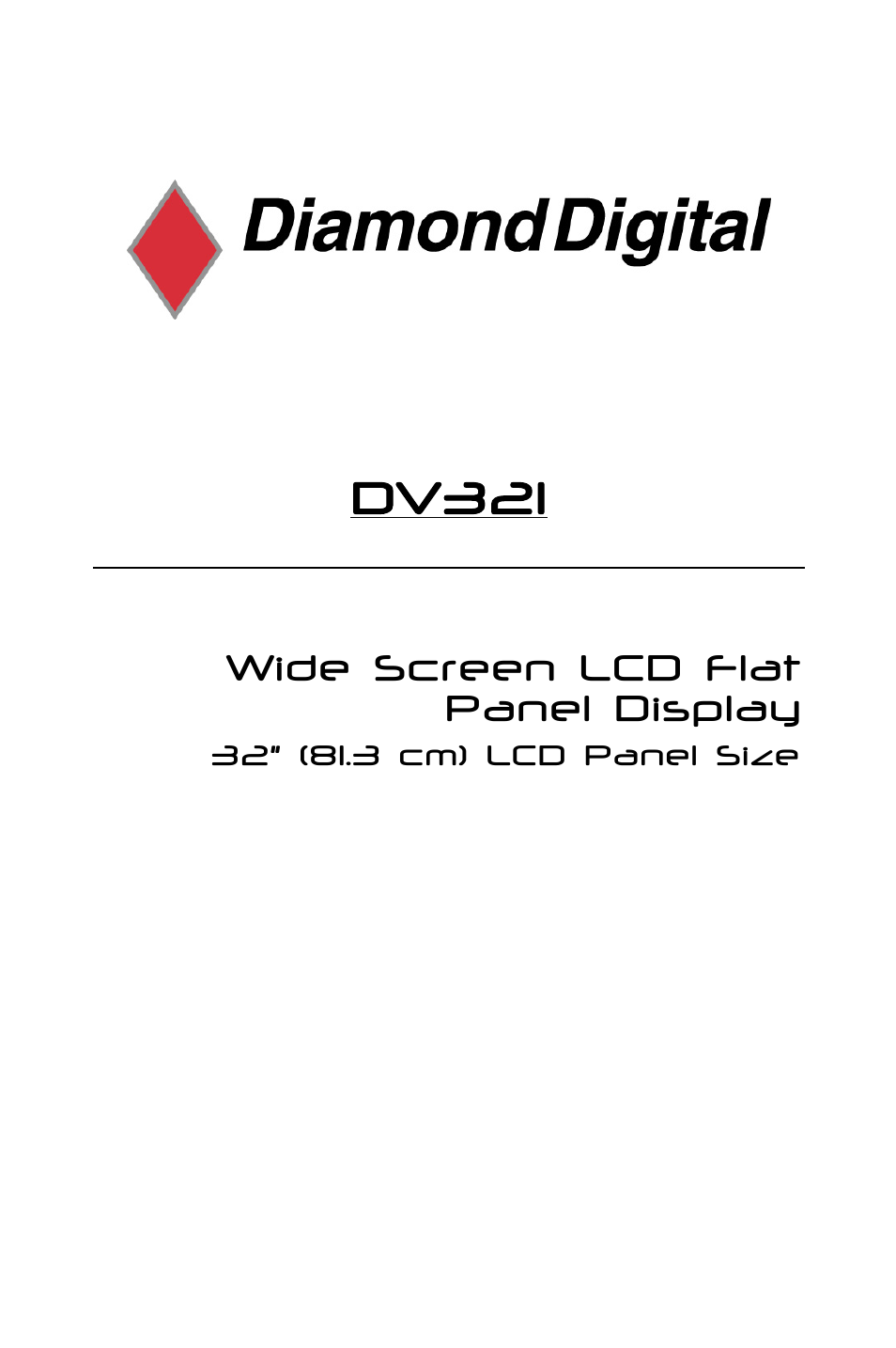 MITSUBISHI ELECTRIC DV321 User Manual | 21 pages