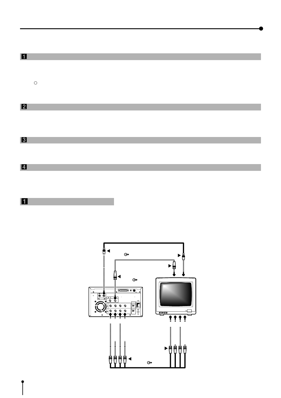 Connection with external equipment, 1connection with monitors | MITSUBISHI ELECTRIC CP700E User Manual | Page 15 / 91