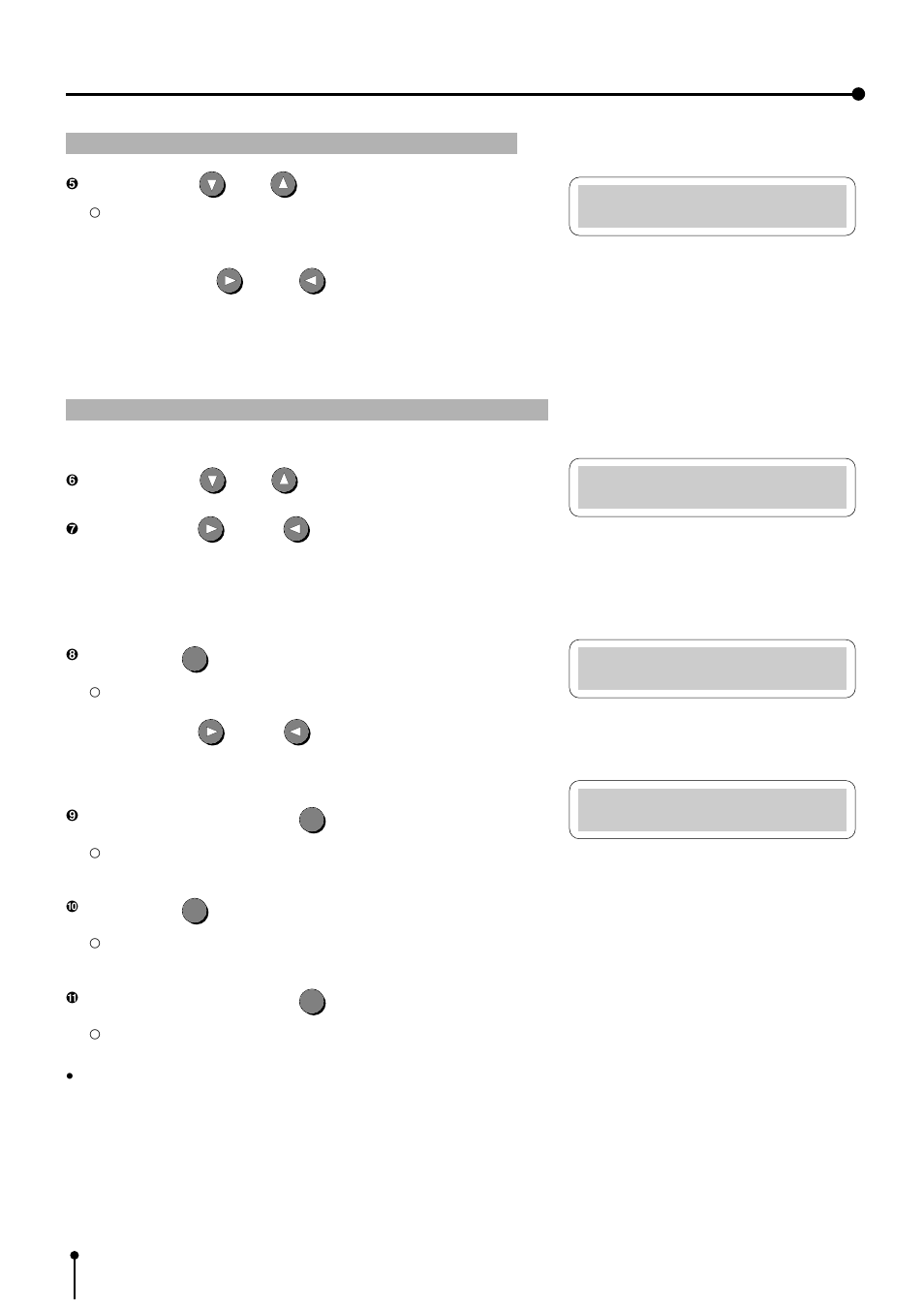 16 4. connection with external equipment (monitor), Setting the output sync. signal “output sync, Setting the output rgb analog signal “rgb sog out | MITSUBISHI ELECTRIC CP700E User Manual | Page 17 / 91