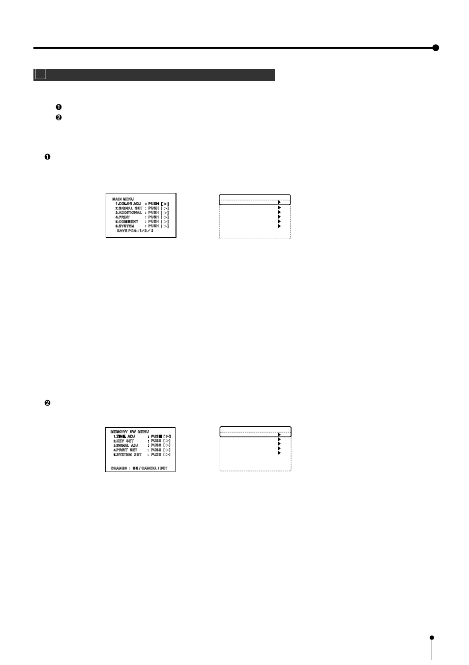 Setting the functions | MITSUBISHI ELECTRIC CP700E User Manual | Page 38 / 91