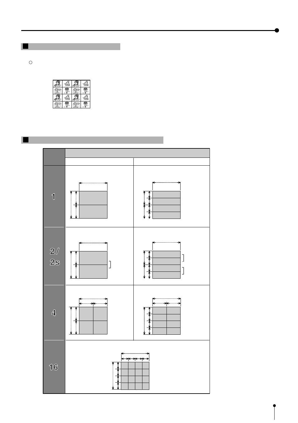 Ba d c, 67 8. printing procedures (special prints), Image prints (multi prints) | A b c d, Lm n o, Ba c d | MITSUBISHI ELECTRIC CP700E User Manual | Page 68 / 91