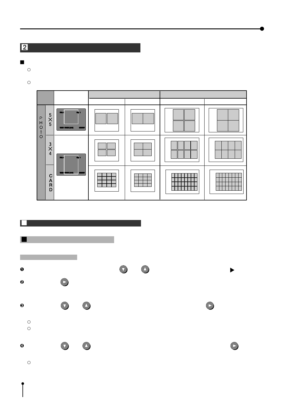 72 8. printing procedures (special prints), 2photo prints, 1operation 1 setting photo print menu | MITSUBISHI ELECTRIC CP700E User Manual | Page 73 / 91