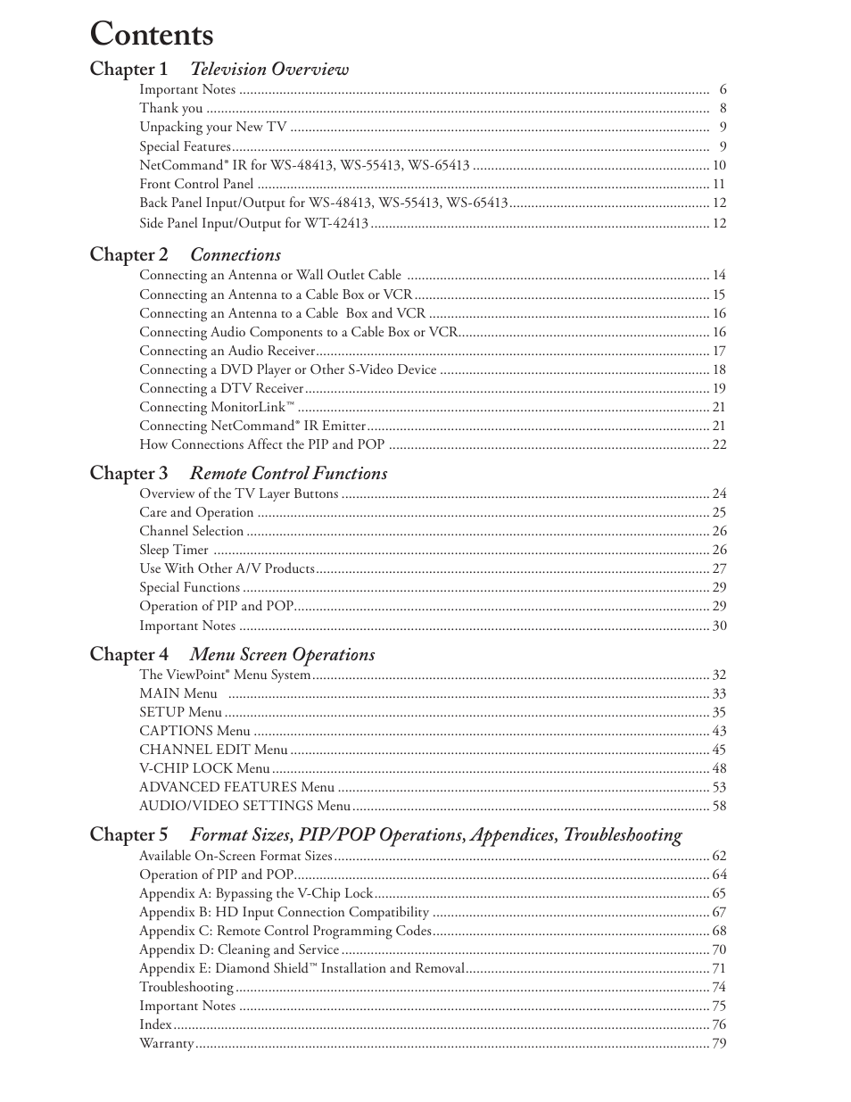 MITSUBISHI ELECTRIC ws-55413 User Manual | Page 3 / 80