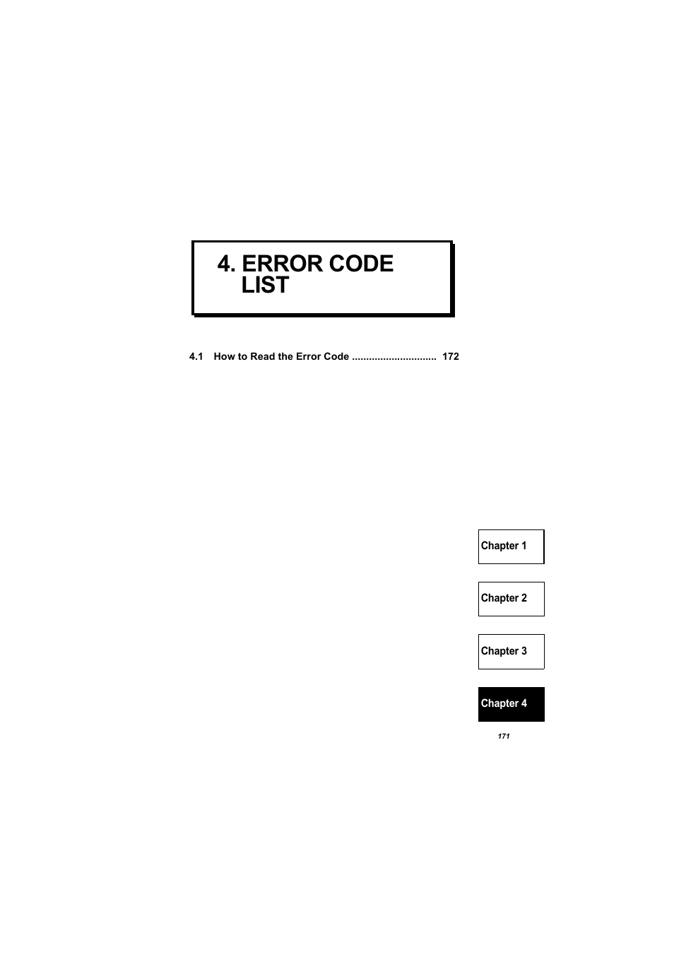 Error code list | MITSUBISHI ELECTRIC 700 Series User Manual | Page 176 / 183