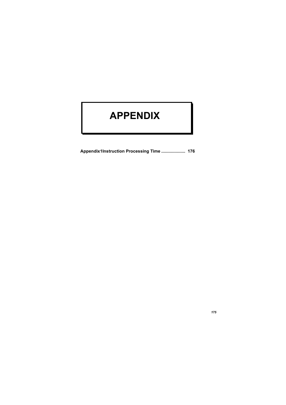 Appendix | MITSUBISHI ELECTRIC 700 Series User Manual | Page 180 / 183