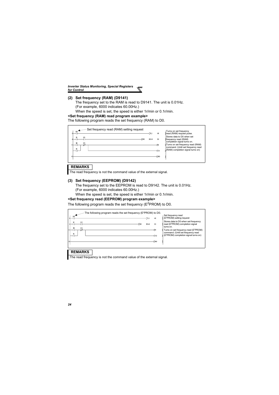 Prom) to d0. remarks, Remarks | MITSUBISHI ELECTRIC 700 Series User Manual | Page 29 / 183