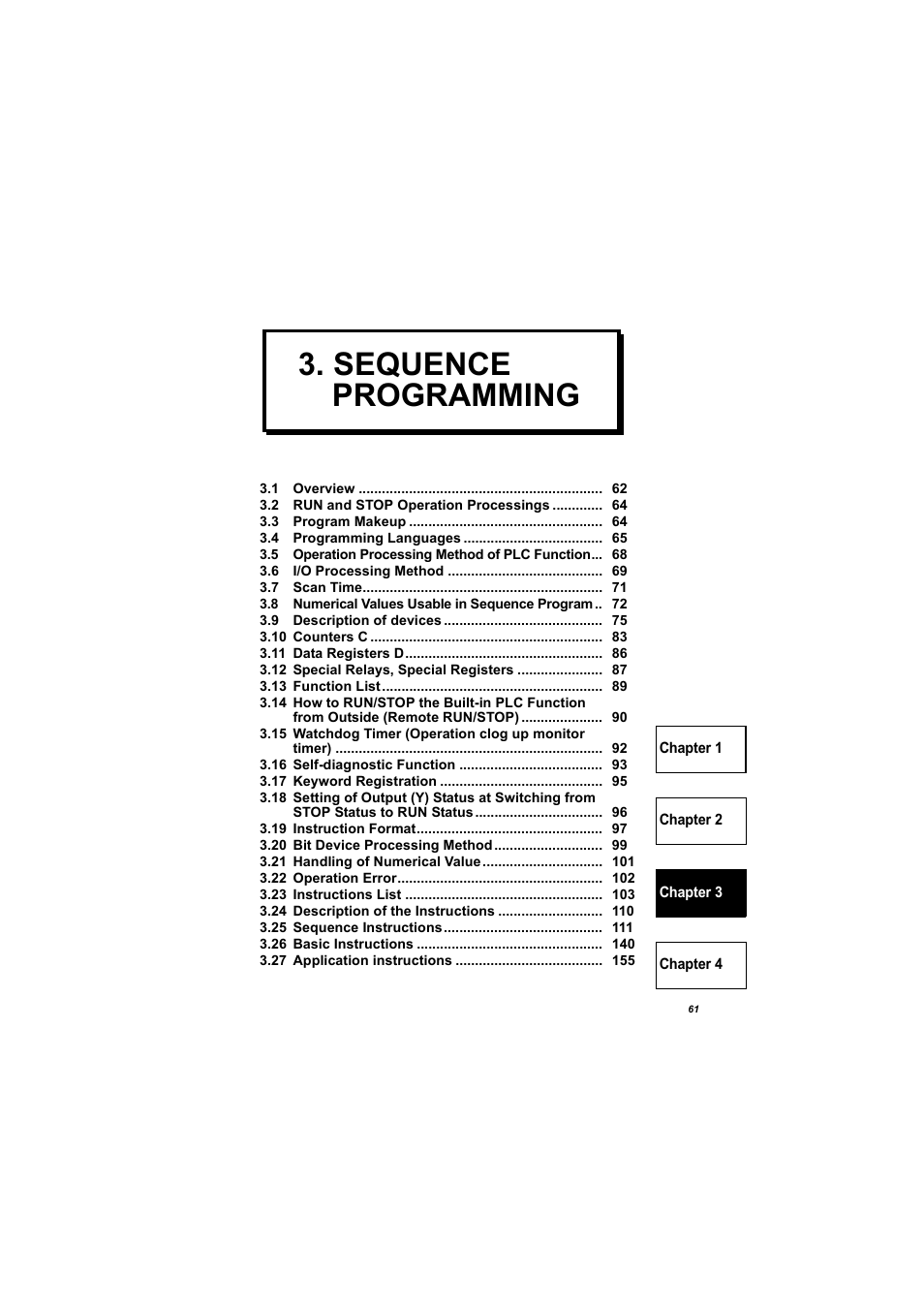 Sequence programming | MITSUBISHI ELECTRIC 700 Series User Manual | Page 66 / 183