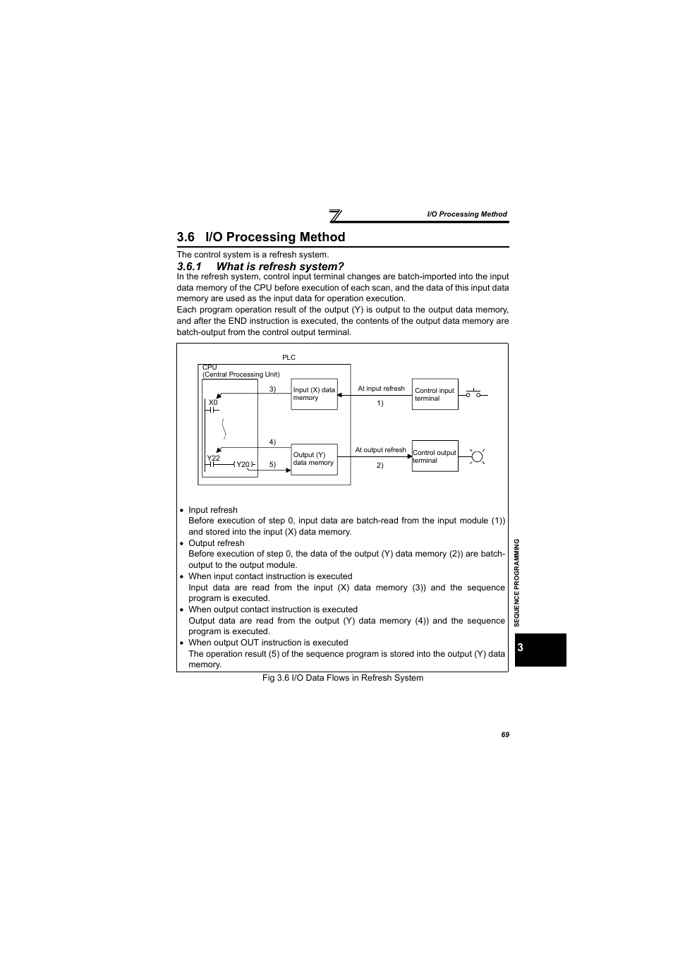 6 i/o processing method, 1 what is refresh system, I/o processing method | What is refresh system | MITSUBISHI ELECTRIC 700 Series User Manual | Page 74 / 183