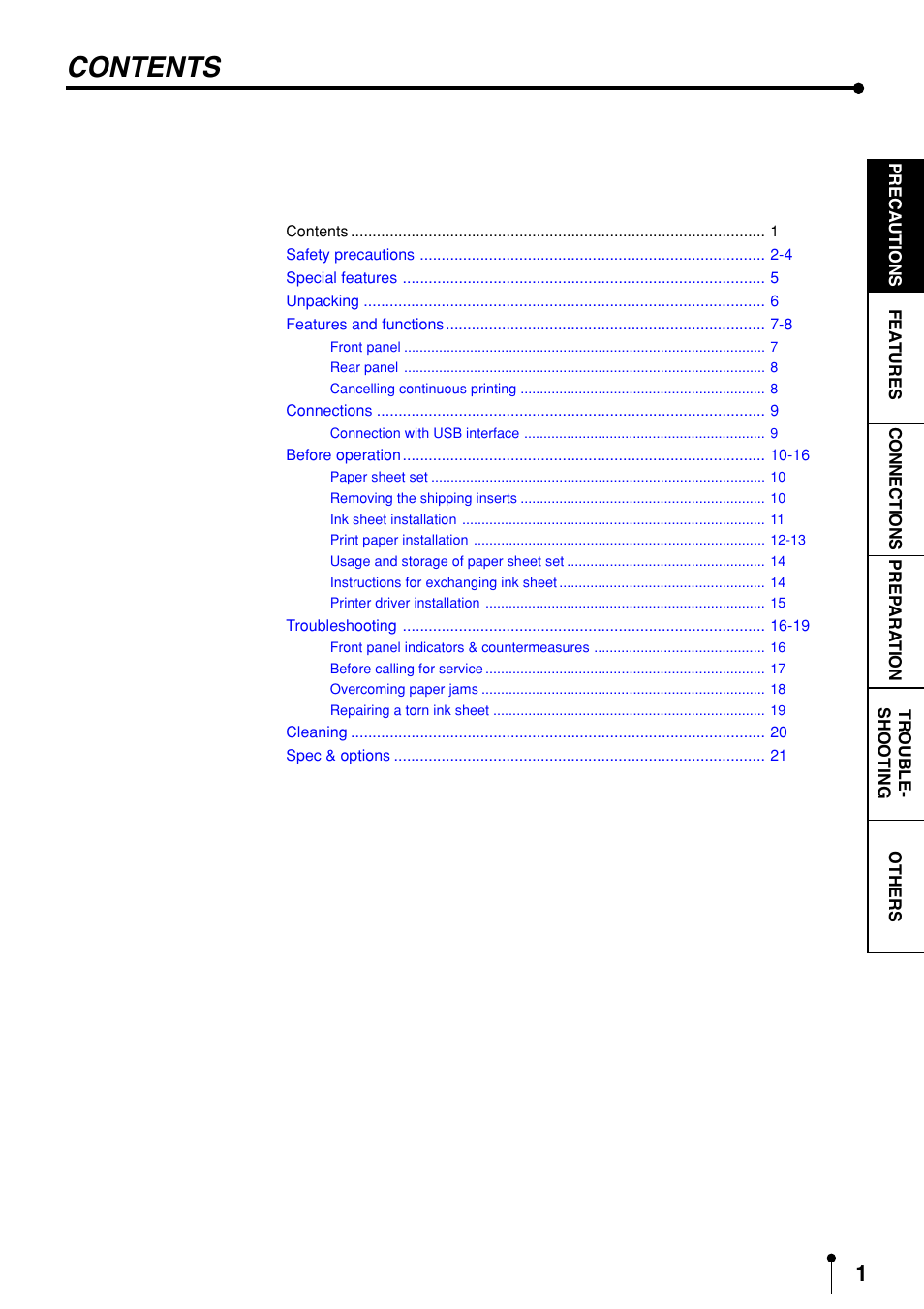 MITSUBISHI ELECTRIC CP3020DAE User Manual | Page 3 / 24