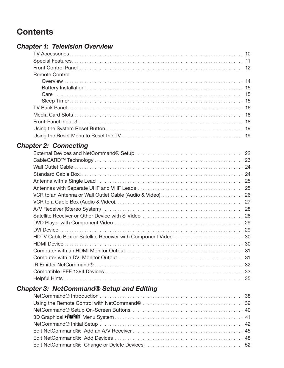 MITSUBISHI ELECTRIC WD-52627 User Manual | Page 6 / 118