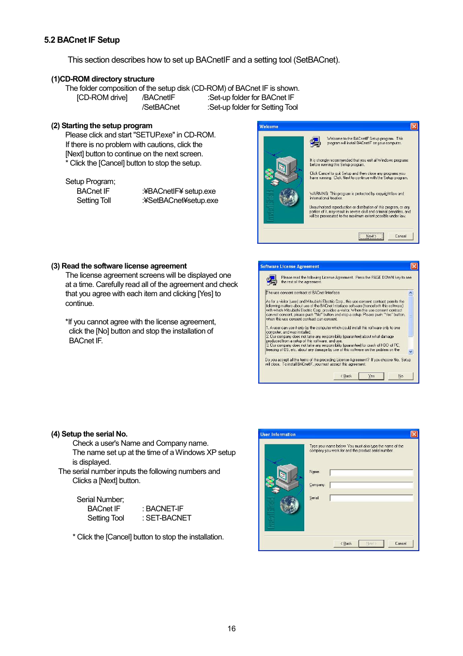 2 bacnet if setup | MITSUBISHI ELECTRIC PAC-YG31CDA User Manual | Page 19 / 46