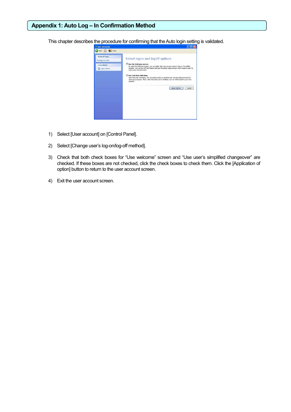 Appendix 1: auto log – in confirmation method | MITSUBISHI ELECTRIC PAC-YG31CDA User Manual | Page 43 / 46