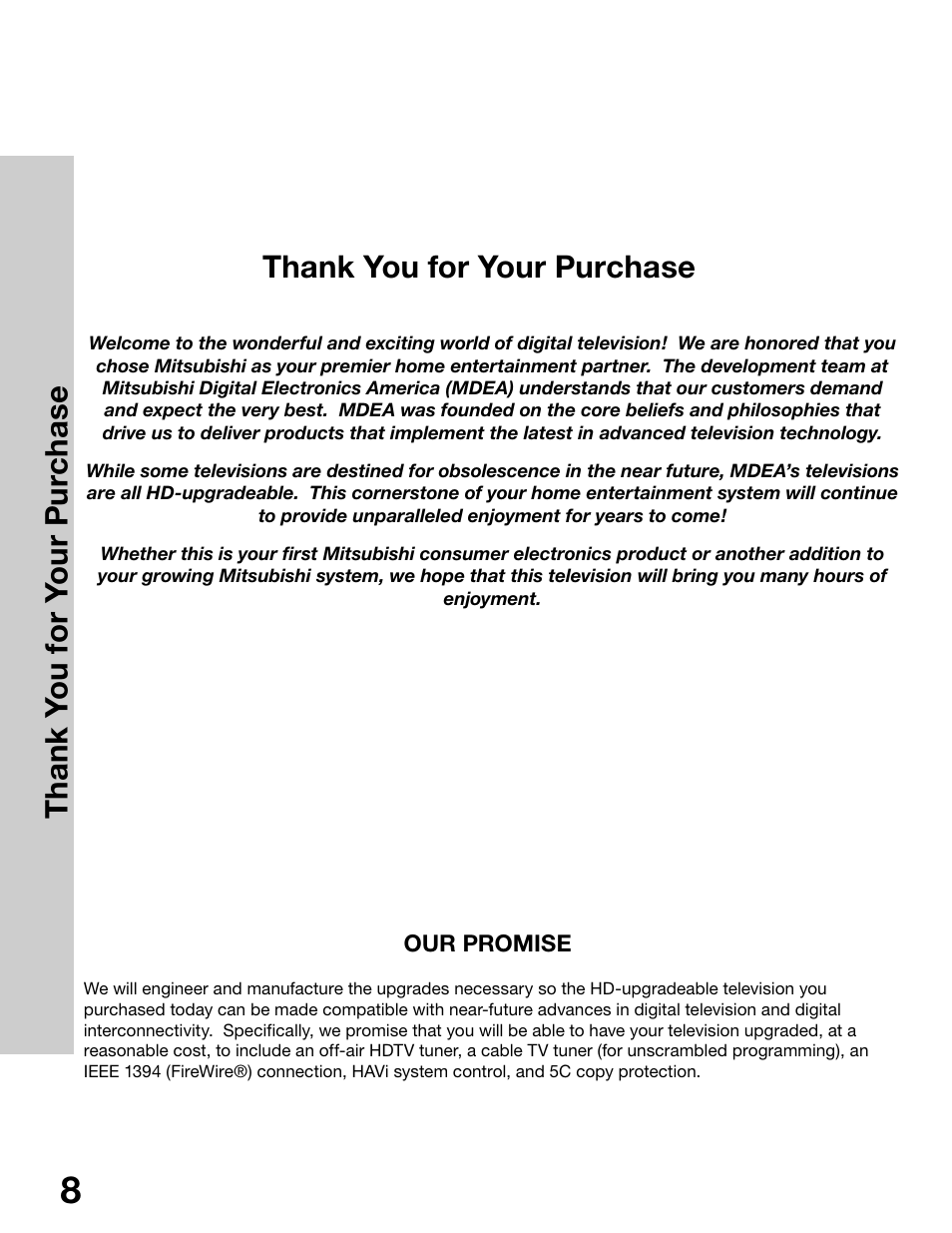 MITSUBISHI ELECTRIC WS-65315 User Manual | Page 8 / 76