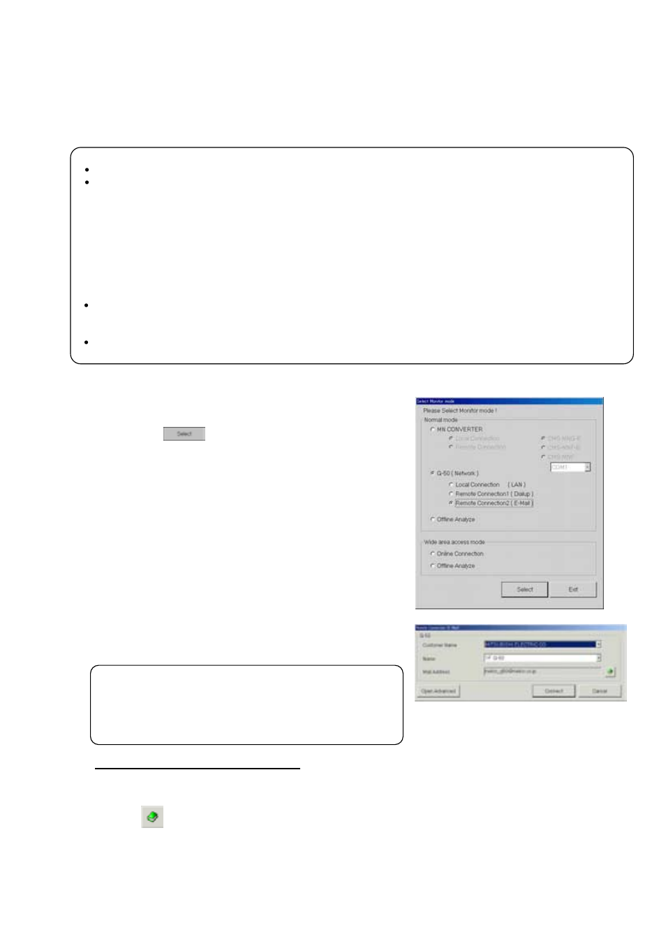 3 in case for remote connection (e-mail) | MITSUBISHI ELECTRIC WT03939X20 User Manual | Page 21 / 144