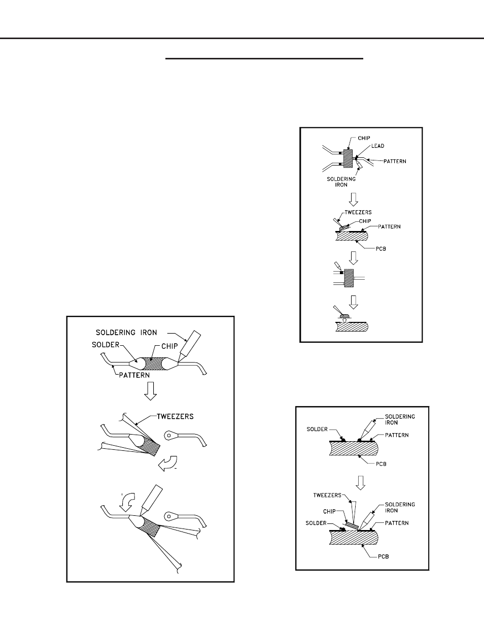 Chip parts replacement | MITSUBISHI ELECTRIC V29 User Manual | Page 46 / 76