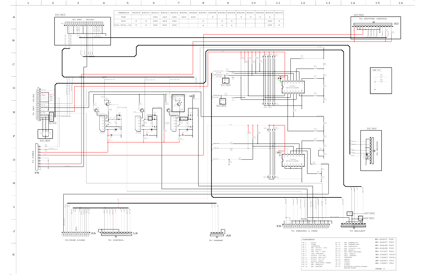 Interface pwb, Kb ka kd pb le an, V28 only | MITSUBISHI ELECTRIC V29 User Manual | Page 75 / 76