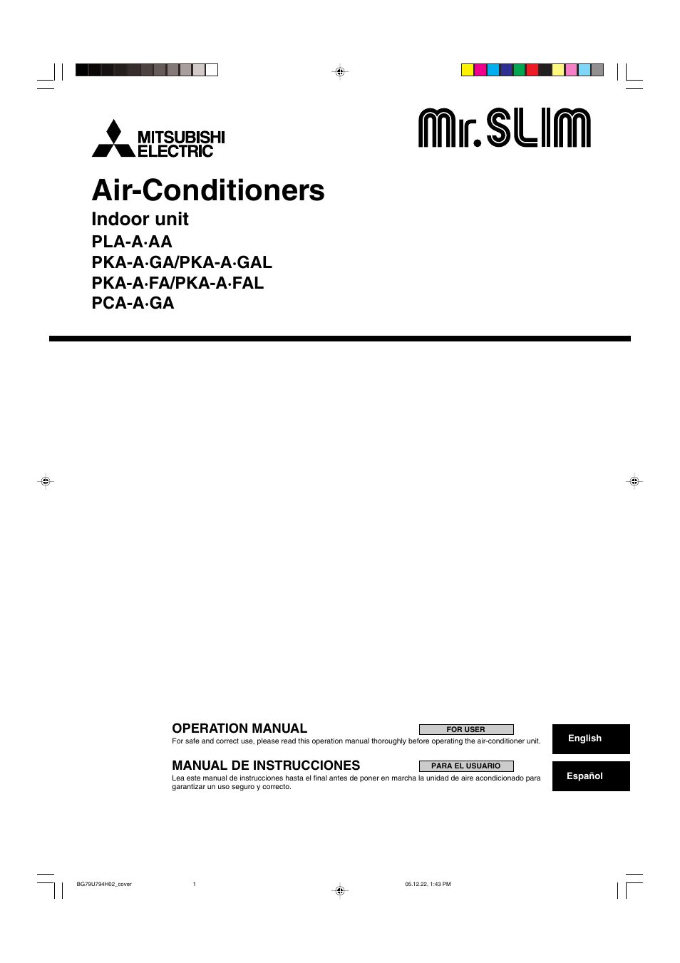 MITSUBISHI ELECTRIC PKA-AGAL User Manual | 37 pages