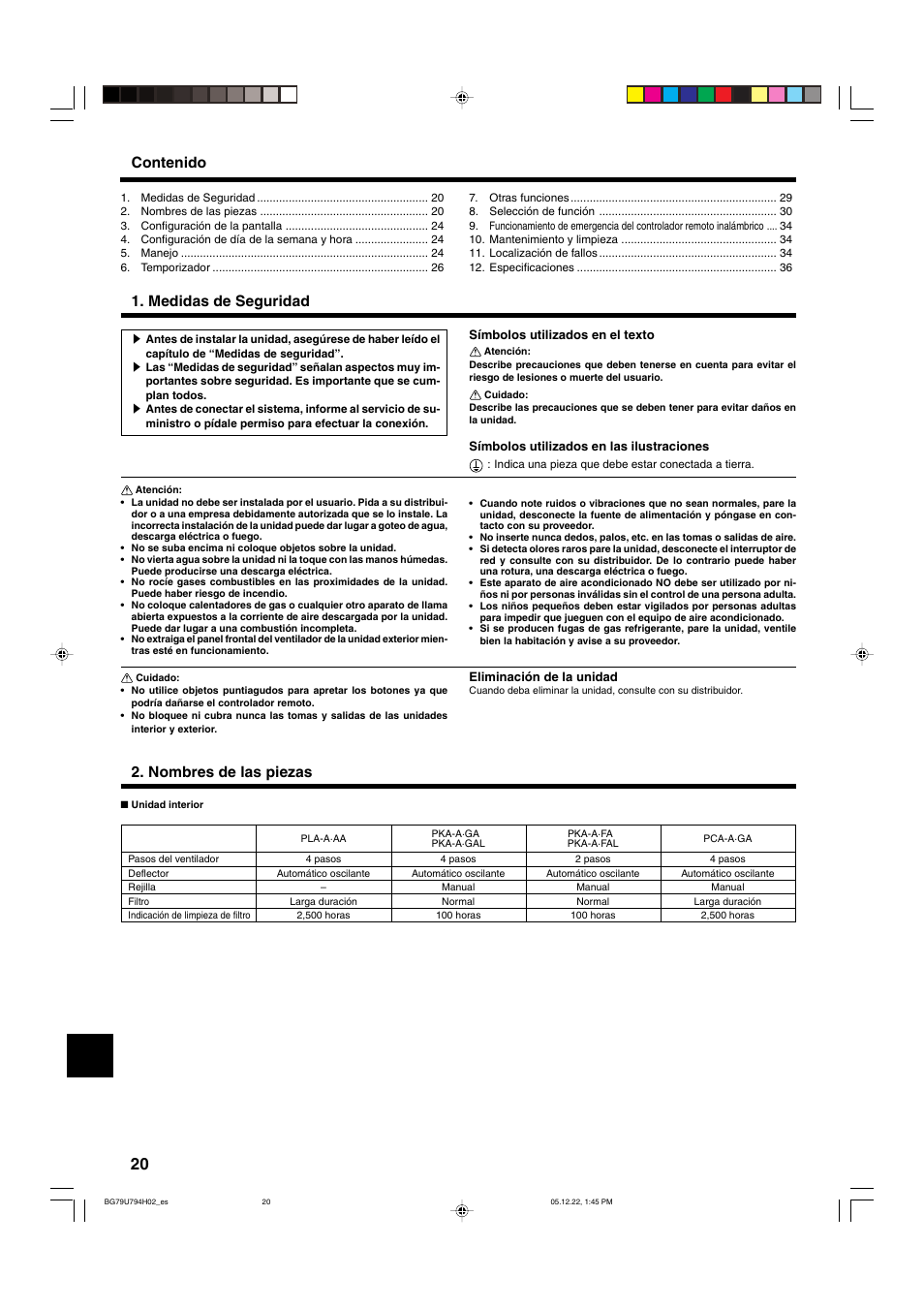 MITSUBISHI ELECTRIC PKA-AGAL User Manual | Page 20 / 37