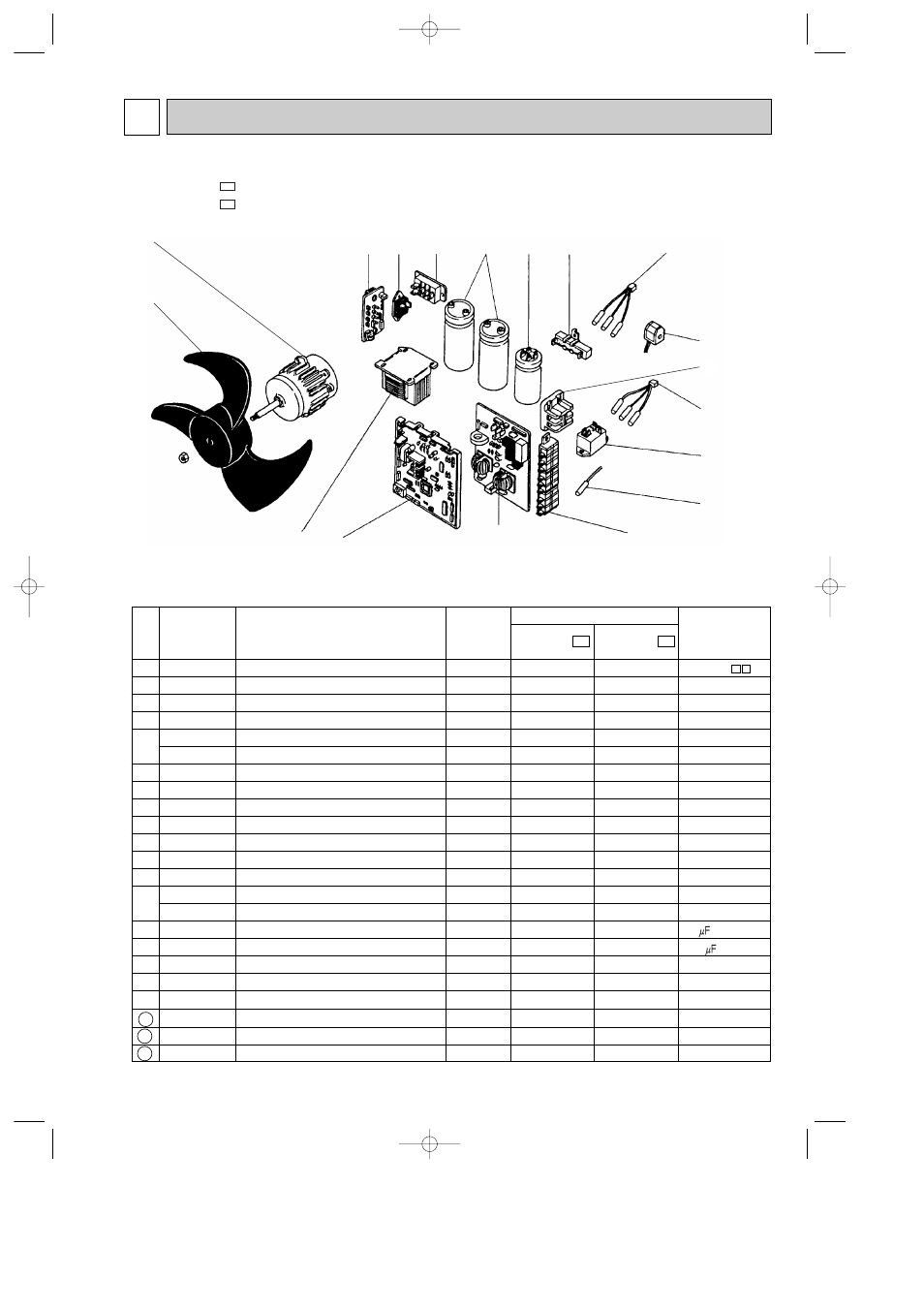 Parts list | MITSUBISHI ELECTRIC MXZ-24UV User Manual | Page 39 / 44