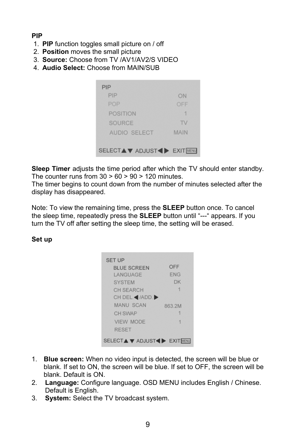 MITSUBISHI ELECTRIC DV270 User Manual | Page 11 / 22