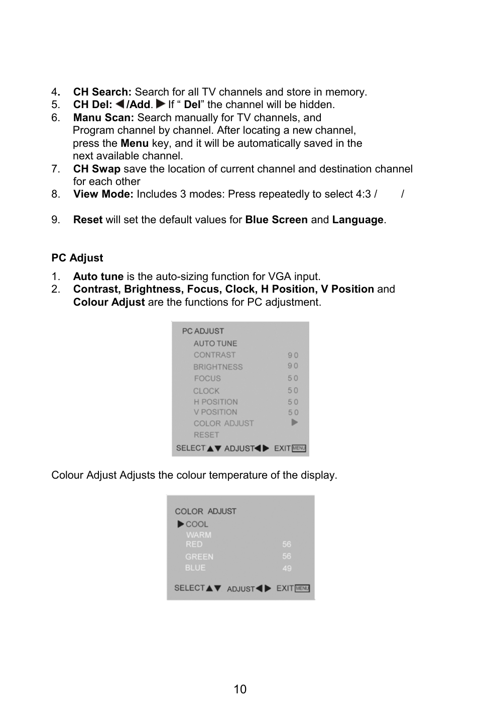 MITSUBISHI ELECTRIC DV270 User Manual | Page 12 / 22