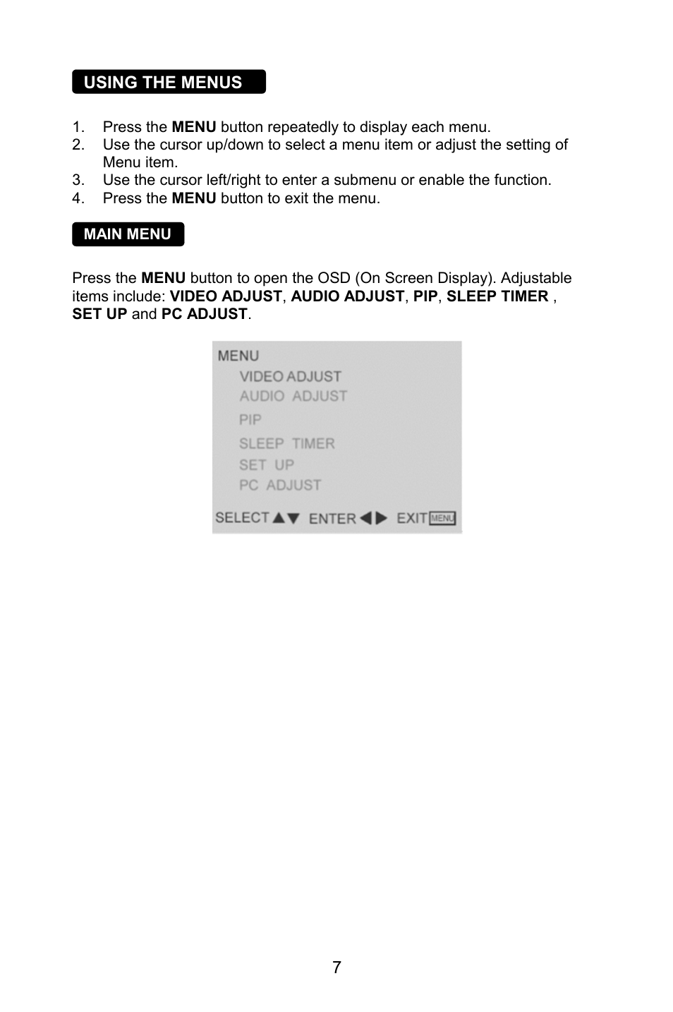 MITSUBISHI ELECTRIC DV270 User Manual | Page 9 / 22