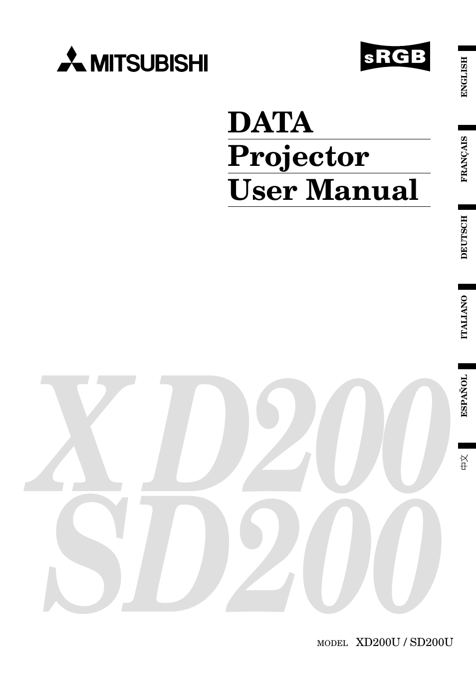 MITSUBISHI ELECTRIC SD200U User Manual | 34 pages