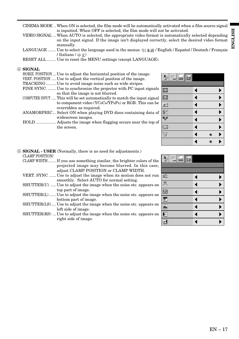 En – 17 | MITSUBISHI ELECTRIC SD200U User Manual | Page 17 / 34