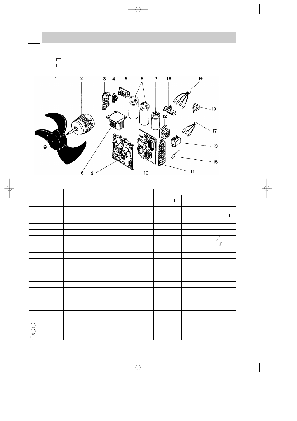 Parts list | MITSUBISHI ELECTRIC MXZ-32SV User Manual | Page 40 / 44