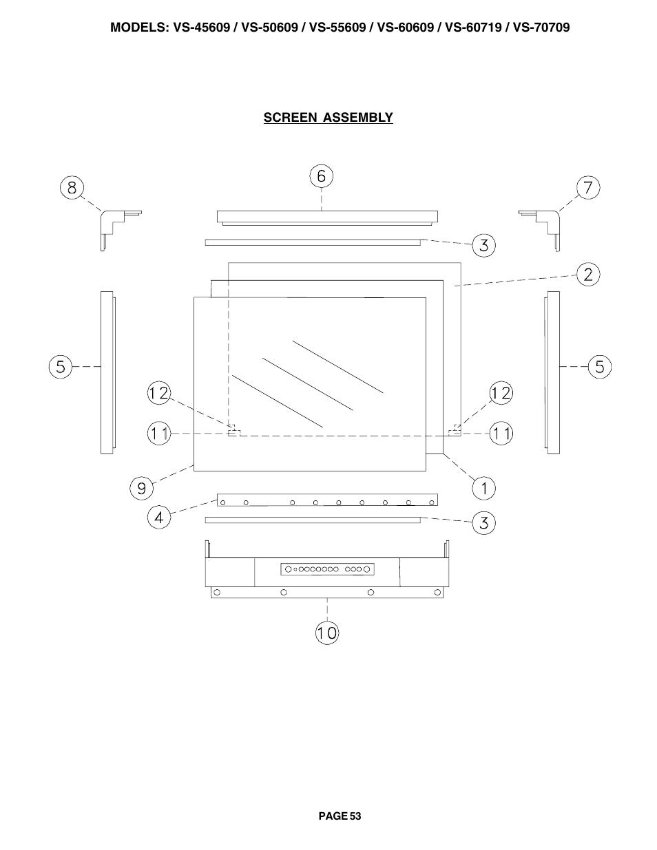 MITSUBISHI ELECTRIC VS-60609 User Manual | Page 53 / 71