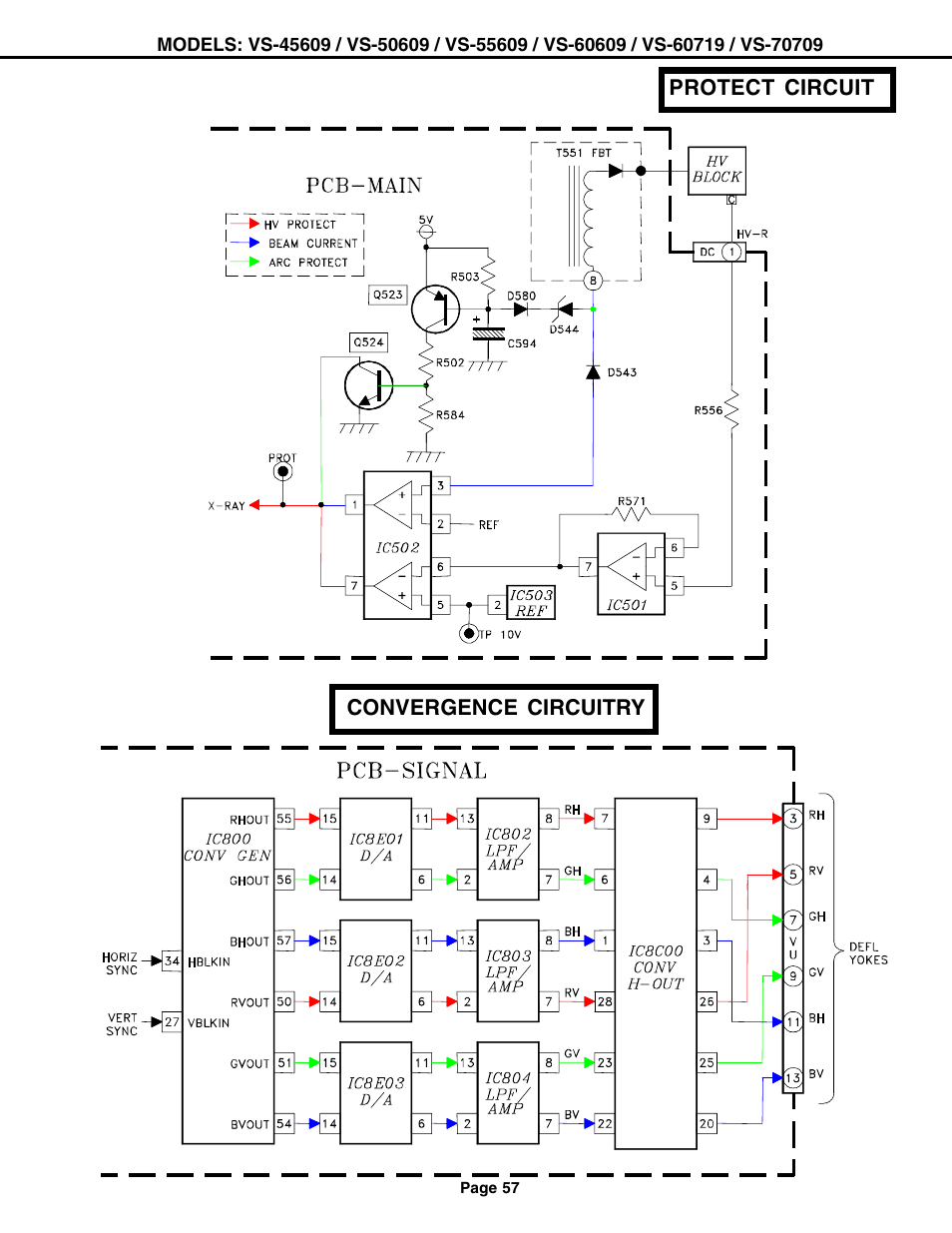 MITSUBISHI ELECTRIC VS-60609 User Manual | Page 57 / 71