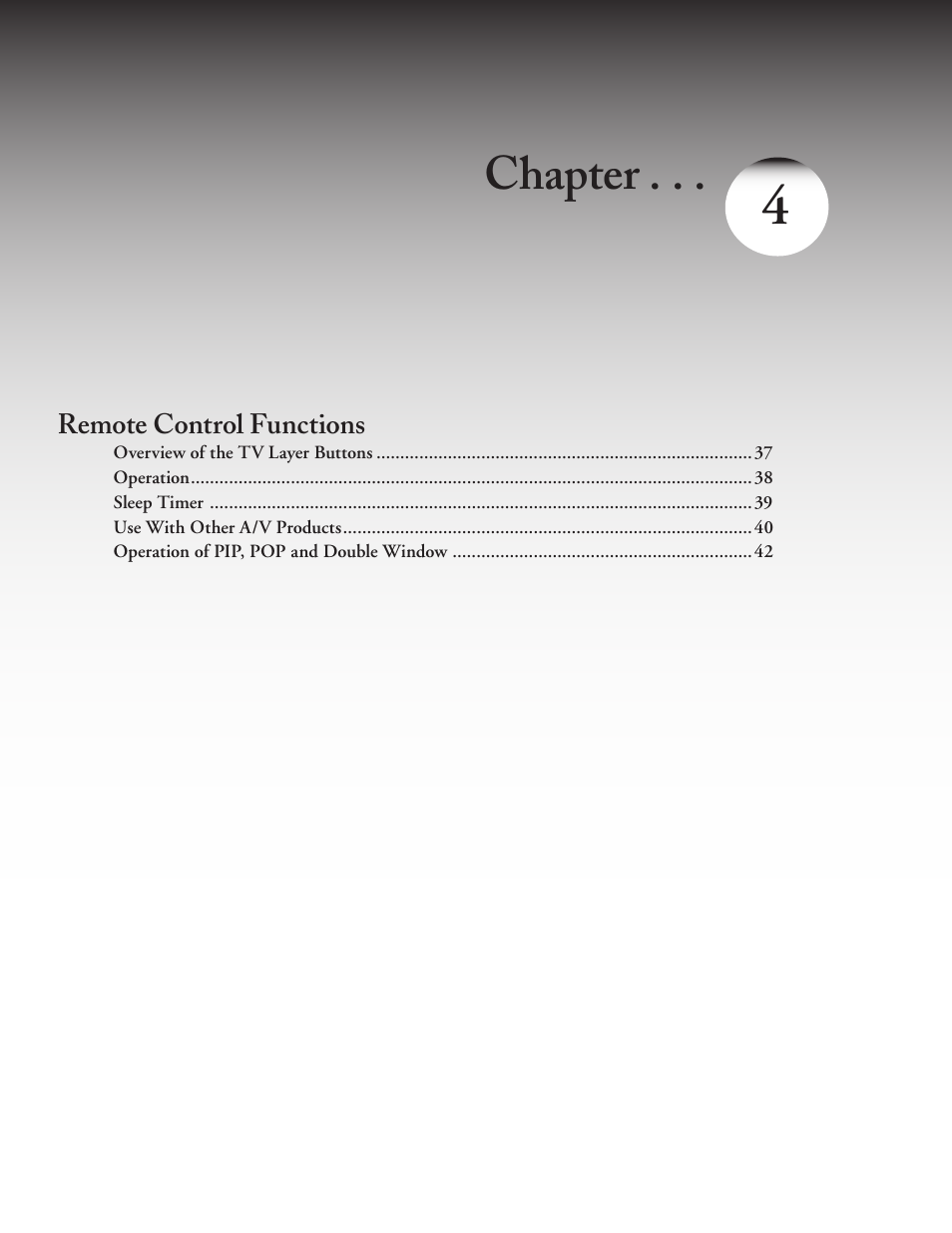 Chapter | MITSUBISHI ELECTRIC LT-4260 User Manual | Page 37 / 76