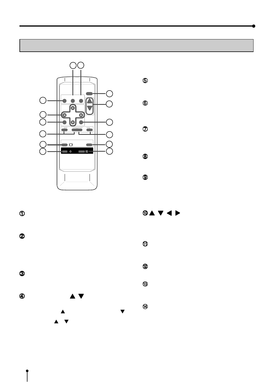 10 remote control unit, Features & functions | MITSUBISHI ELECTRIC CP900E User Manual | Page 10 / 60