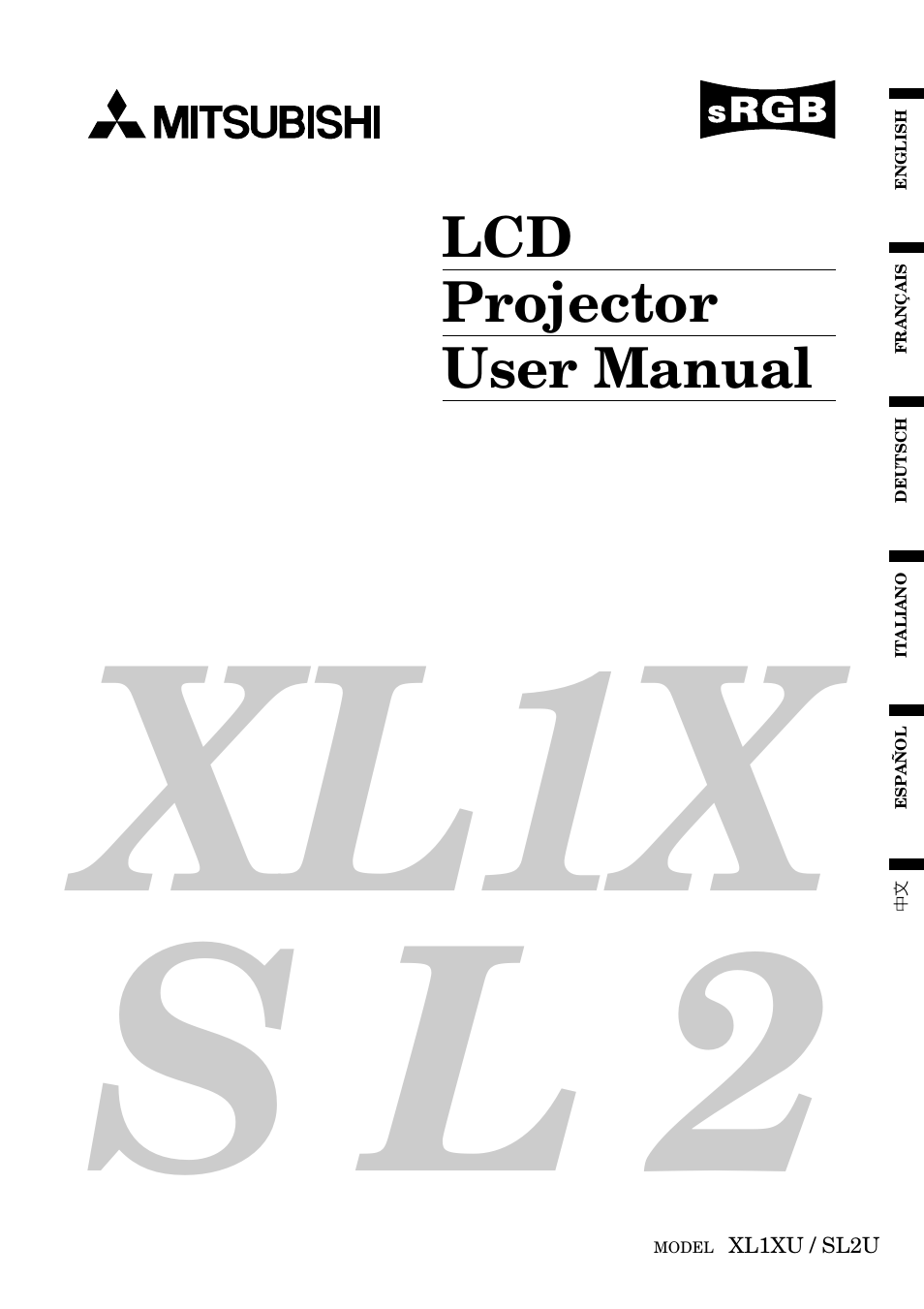 MITSUBISHI ELECTRIC XL1X S L 2 User Manual | 28 pages