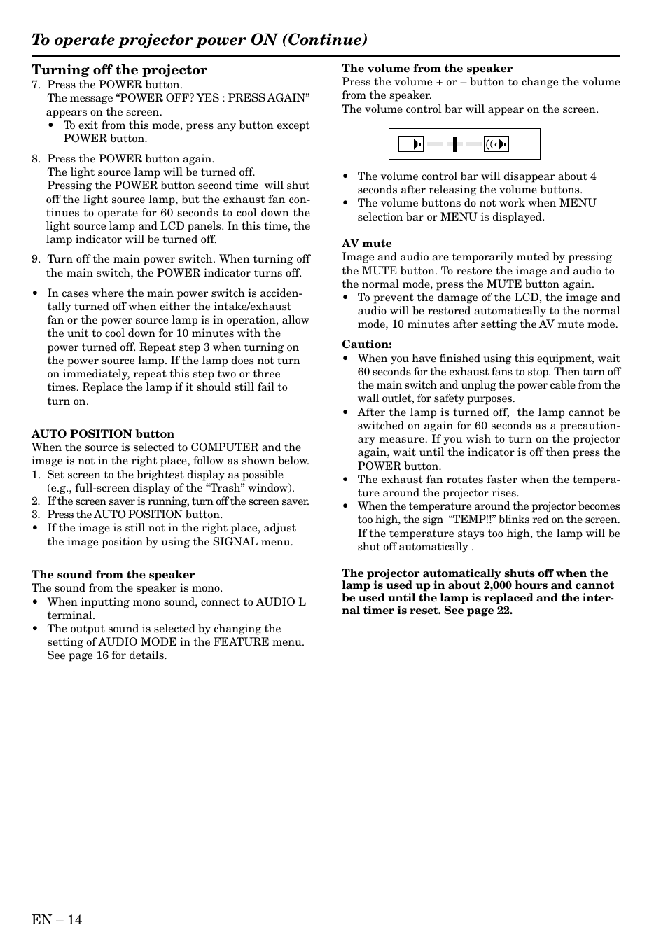MITSUBISHI ELECTRIC LVP-SA51U User Manual | Page 14 / 31