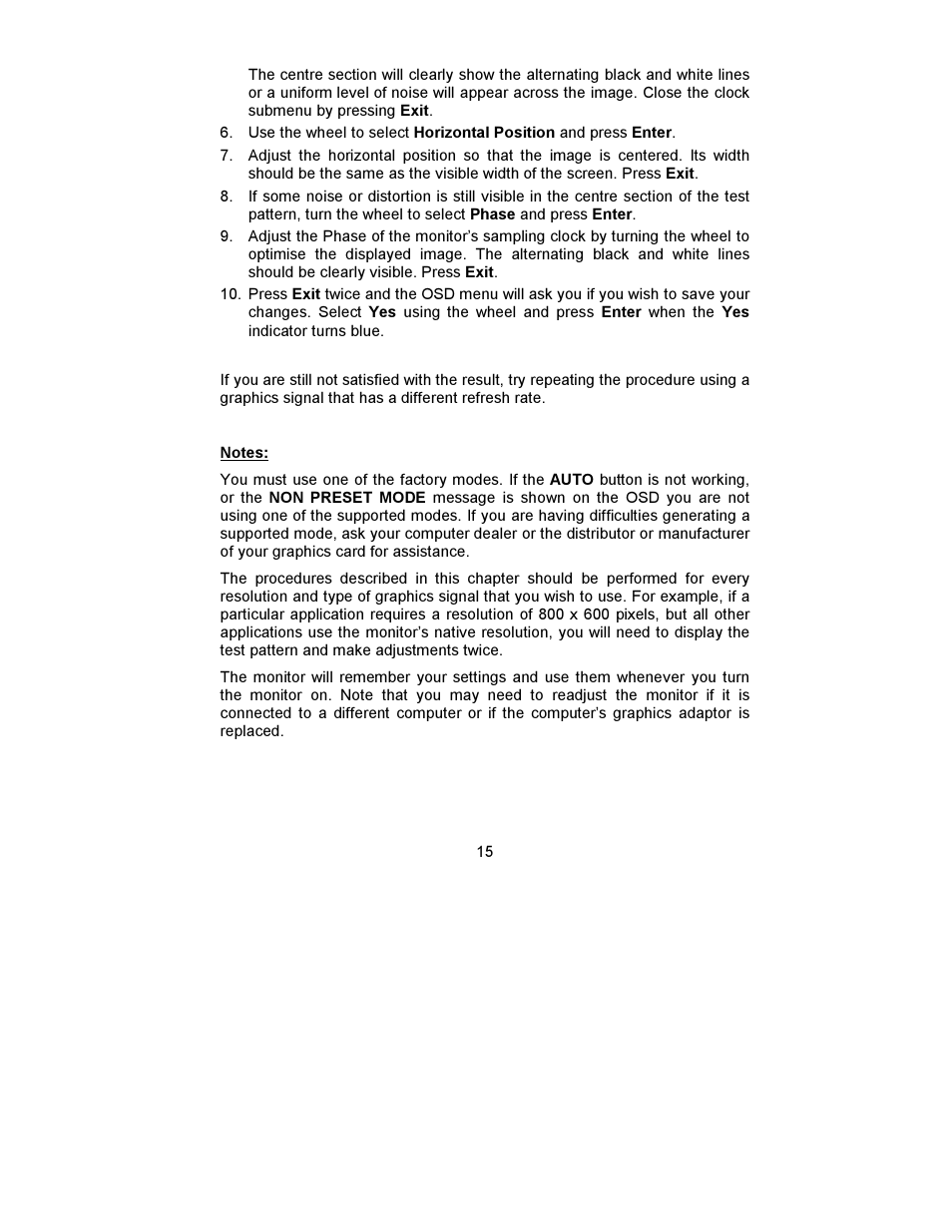 MITSUBISHI ELECTRIC DV156 User Manual | Page 16 / 23