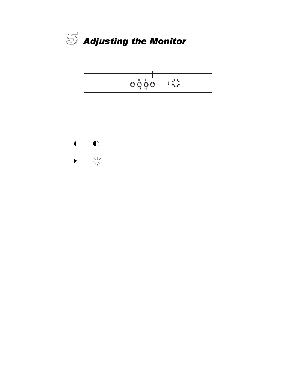 Adjusting the monitor | MITSUBISHI ELECTRIC 1995SL User Manual | Page 9 / 22