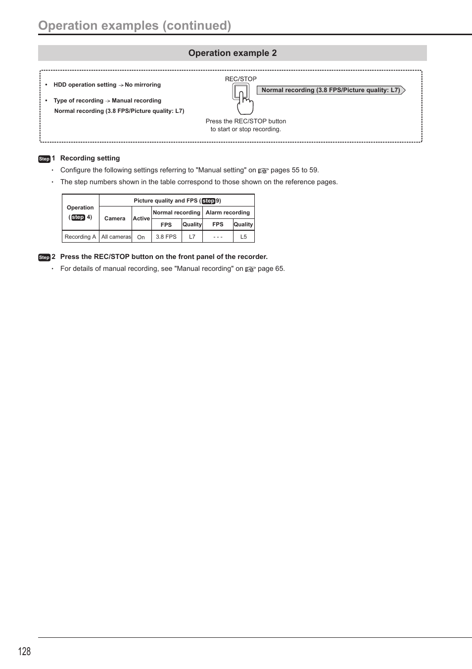 Operation examples (continued), Operation example 2 | MITSUBISHI ELECTRIC DX-TL5716U User Manual | Page 132 / 144