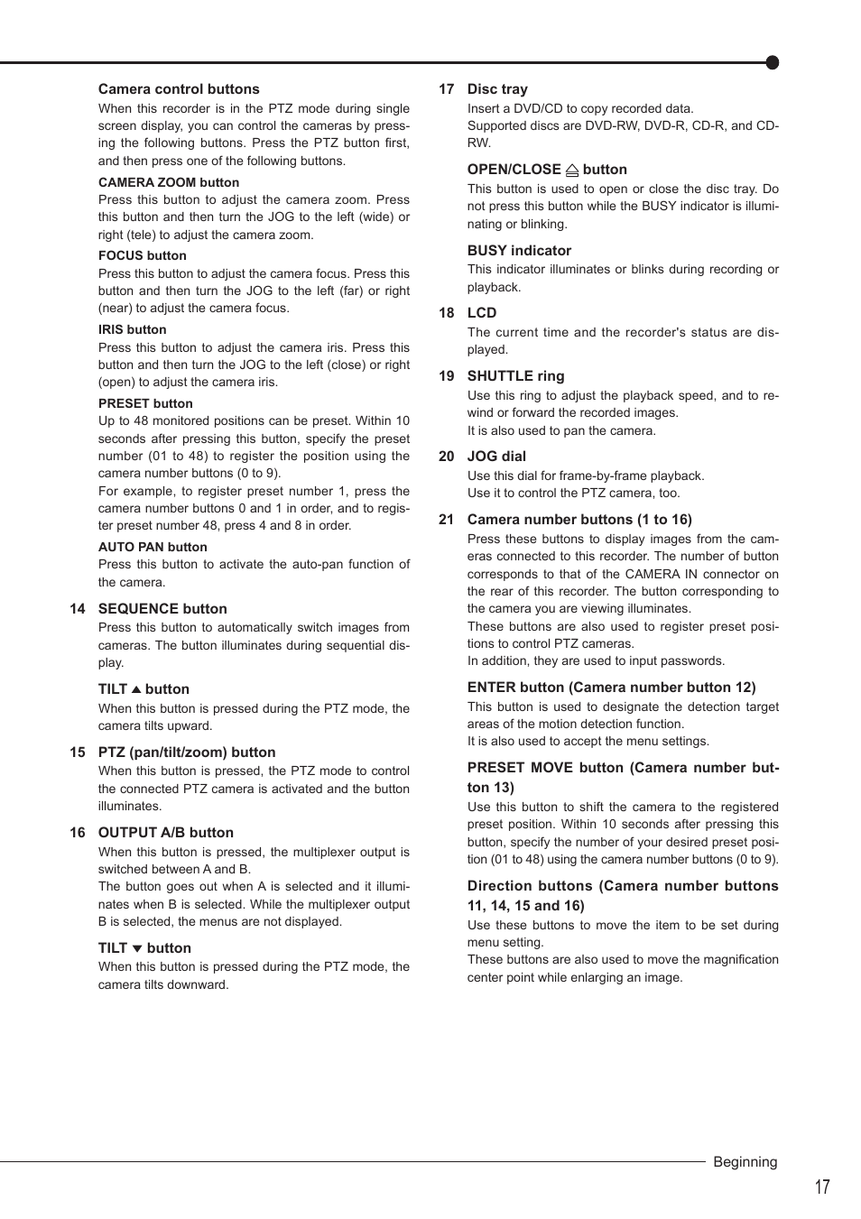 MITSUBISHI ELECTRIC DX-TL5716U User Manual | Page 21 / 144