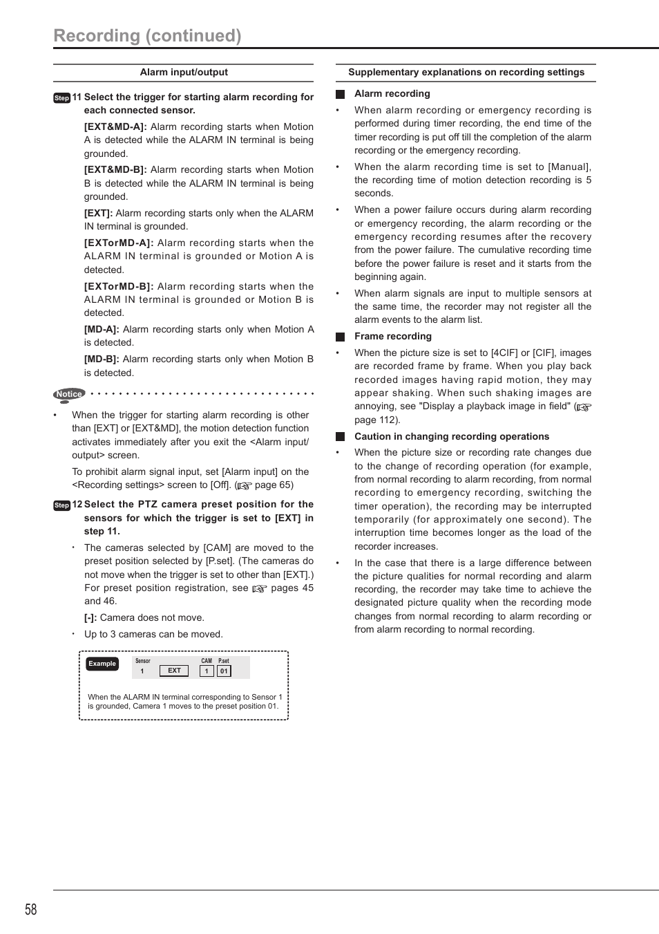 Recording (continued) | MITSUBISHI ELECTRIC DX-TL5716U User Manual | Page 62 / 144