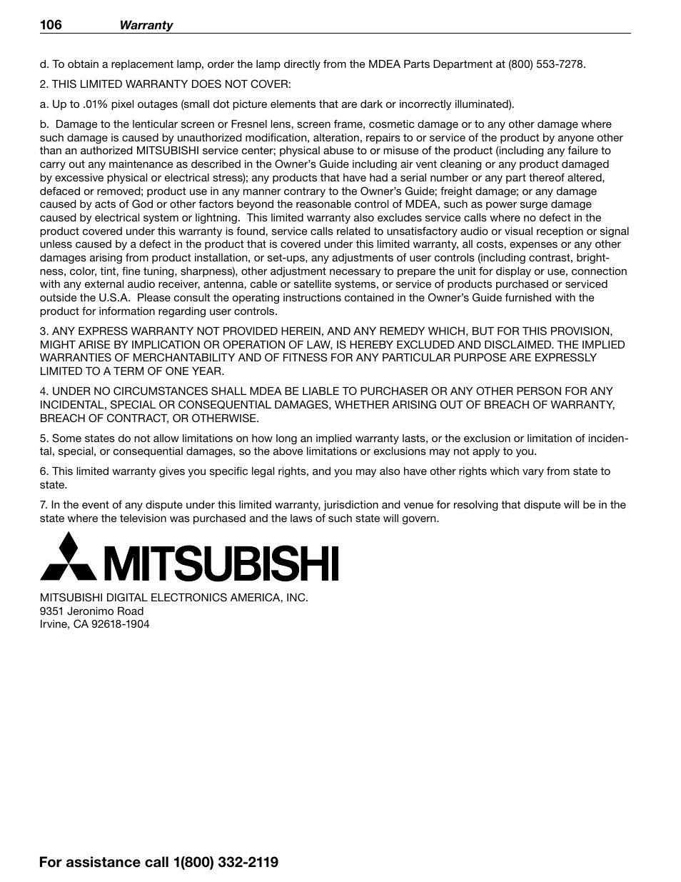 MITSUBISHI ELECTRIC 838 SERIES User Manual | Page 106 / 110