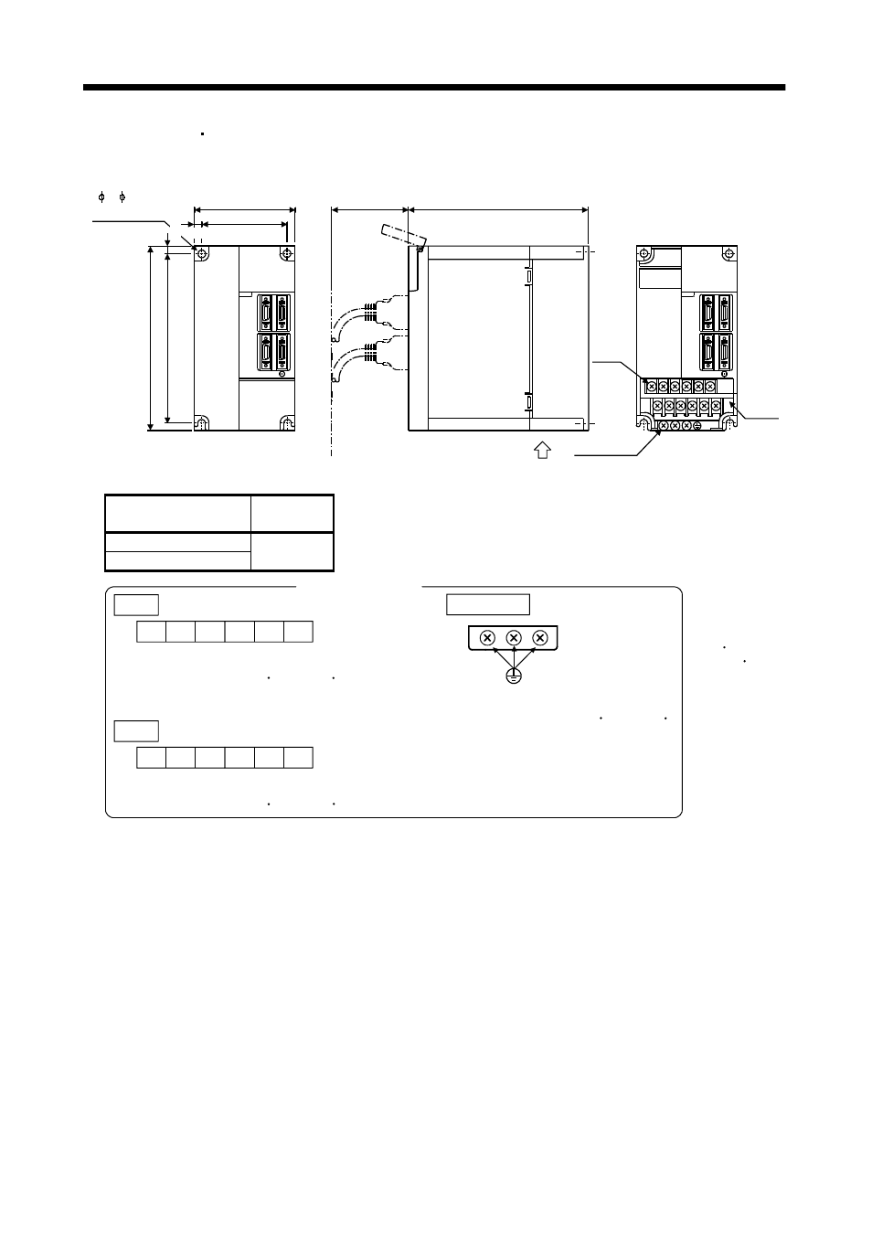 Outline dimension drawings | MITSUBISHI ELECTRIC MELSERVO MR-J2S- A User Manual | Page 210 / 385