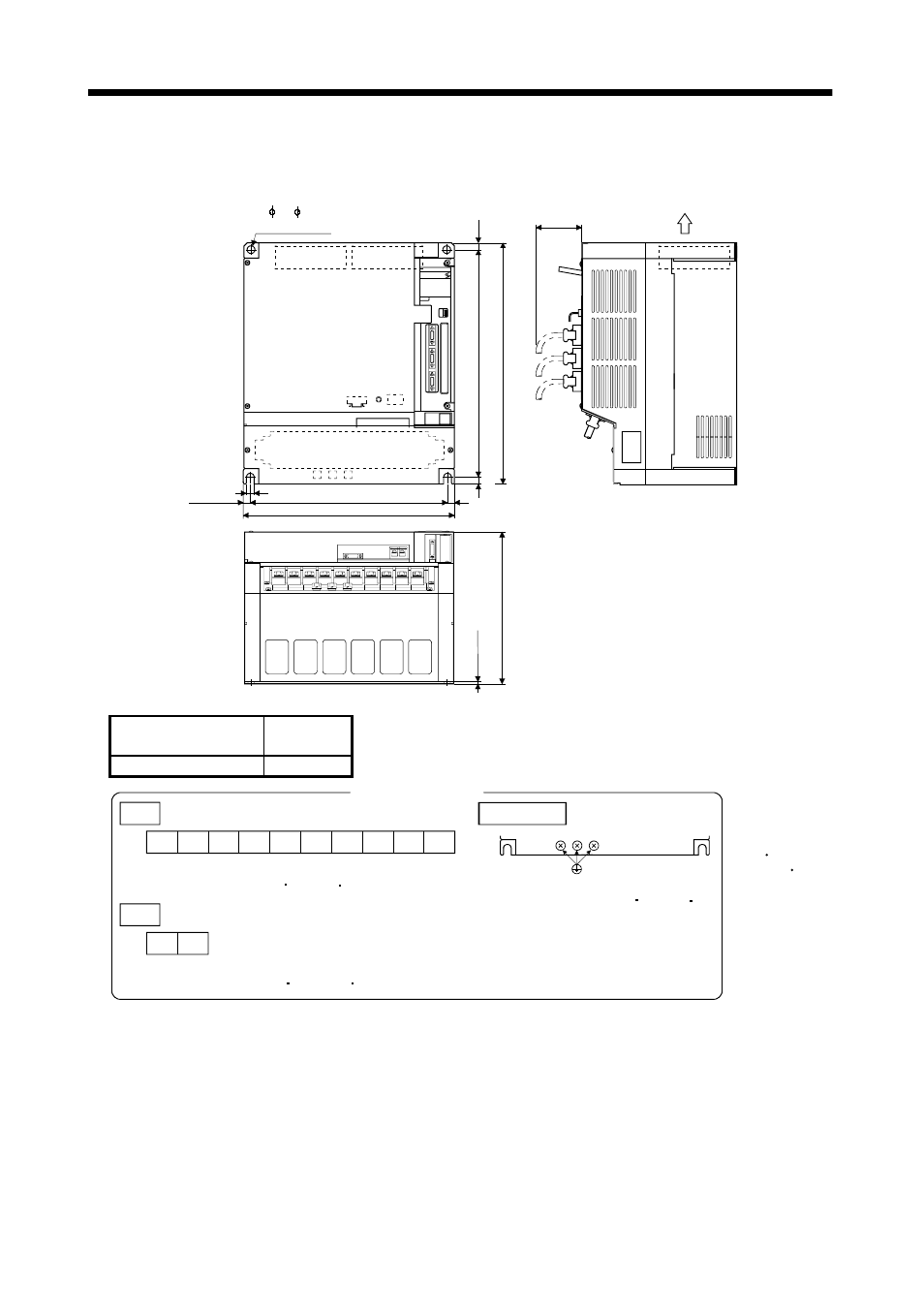 Outline dimension drawings, 7) mr-j2s-22ka | MITSUBISHI ELECTRIC MELSERVO MR-J2S- A User Manual | Page 214 / 385