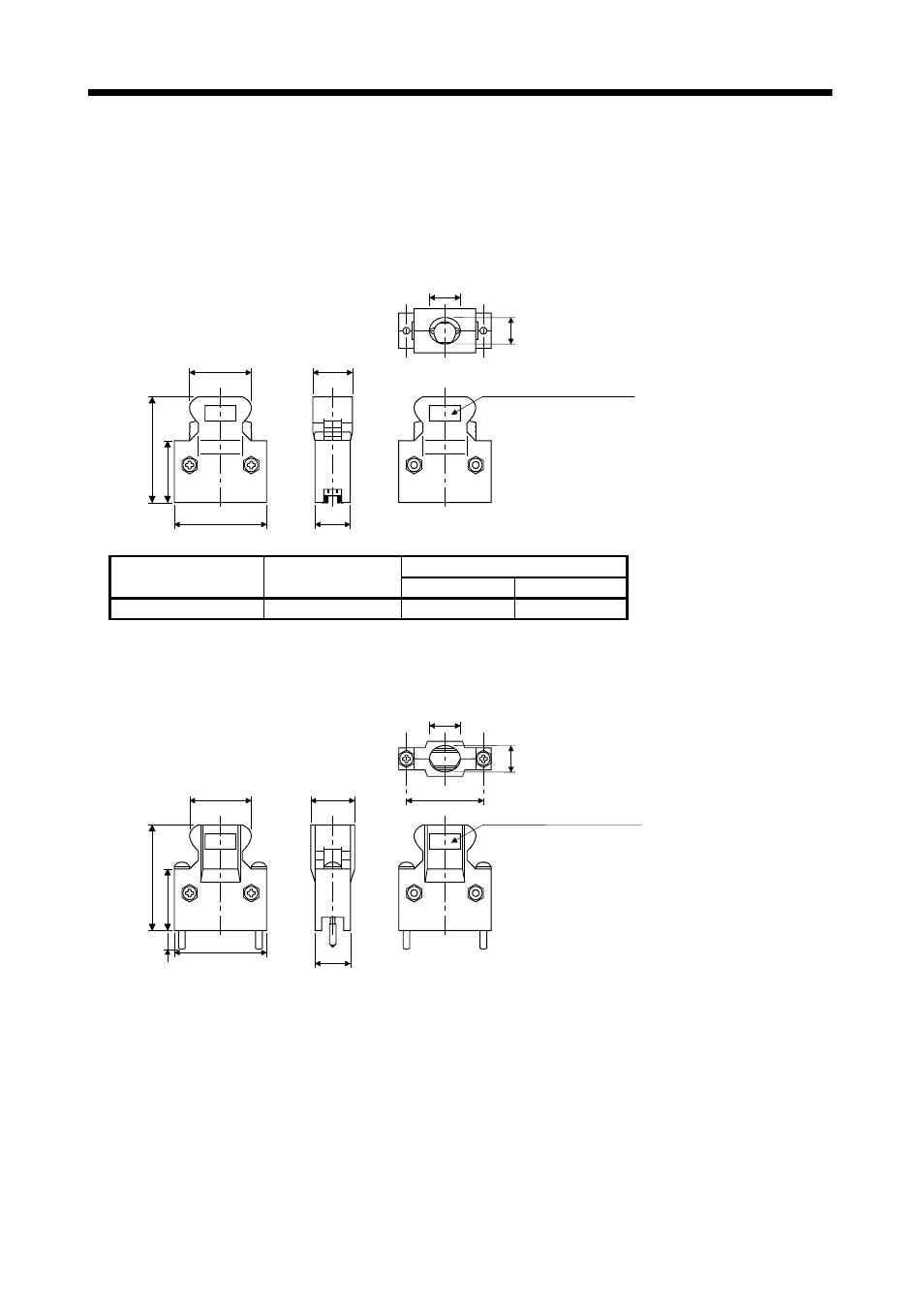 2 connectors, Outline dimension drawings | MITSUBISHI ELECTRIC MELSERVO MR-J2S- A User Manual | Page 215 / 385