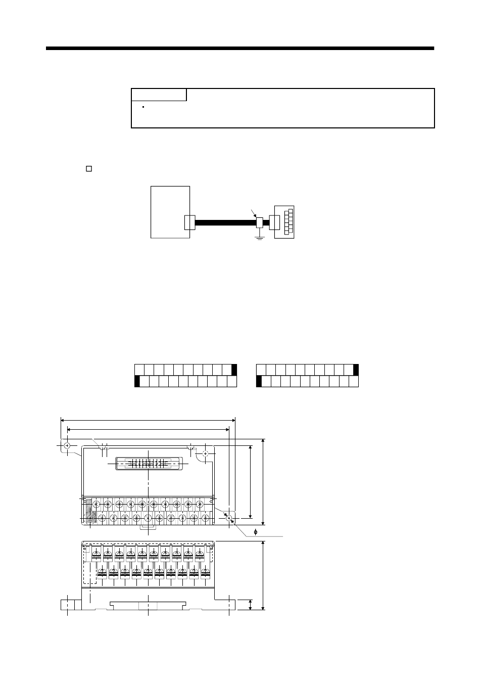 6 junction terminal block (mr-tb20), Options and auxiliary equipment, 1) for cn1a | 2) for cn1b, 3) outline drawing | MITSUBISHI ELECTRIC MELSERVO MR-J2S- A User Manual | Page 251 / 385