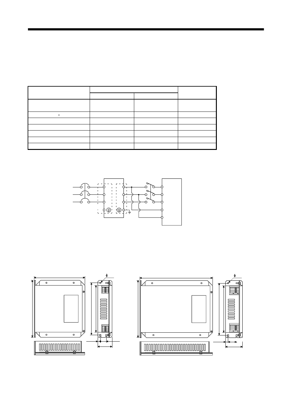 9 emc filter, Options and auxiliary equipment, 2) connection example | 3) outline drawing | MITSUBISHI ELECTRIC MELSERVO MR-J2S- A User Manual | Page 277 / 385