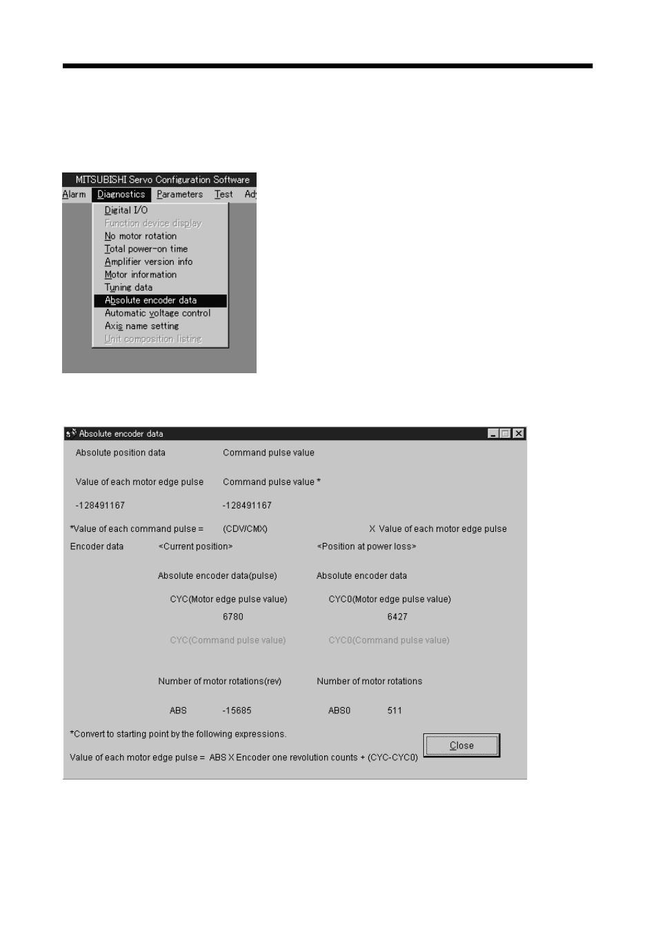 9 confirmation of absolute position detection data | MITSUBISHI ELECTRIC MELSERVO MR-J2S- A User Manual | Page 369 / 385