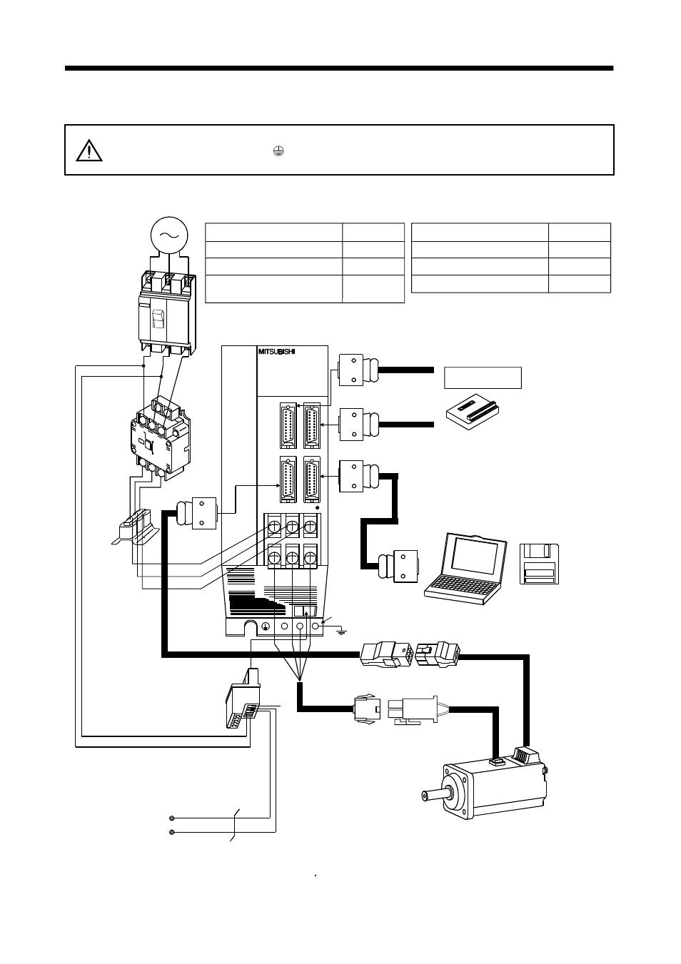 8 servo system with auxiliary equipment, Functions and configuration, Warning | MITSUBISHI ELECTRIC MELSERVO MR-J2S- A User Manual | Page 38 / 385