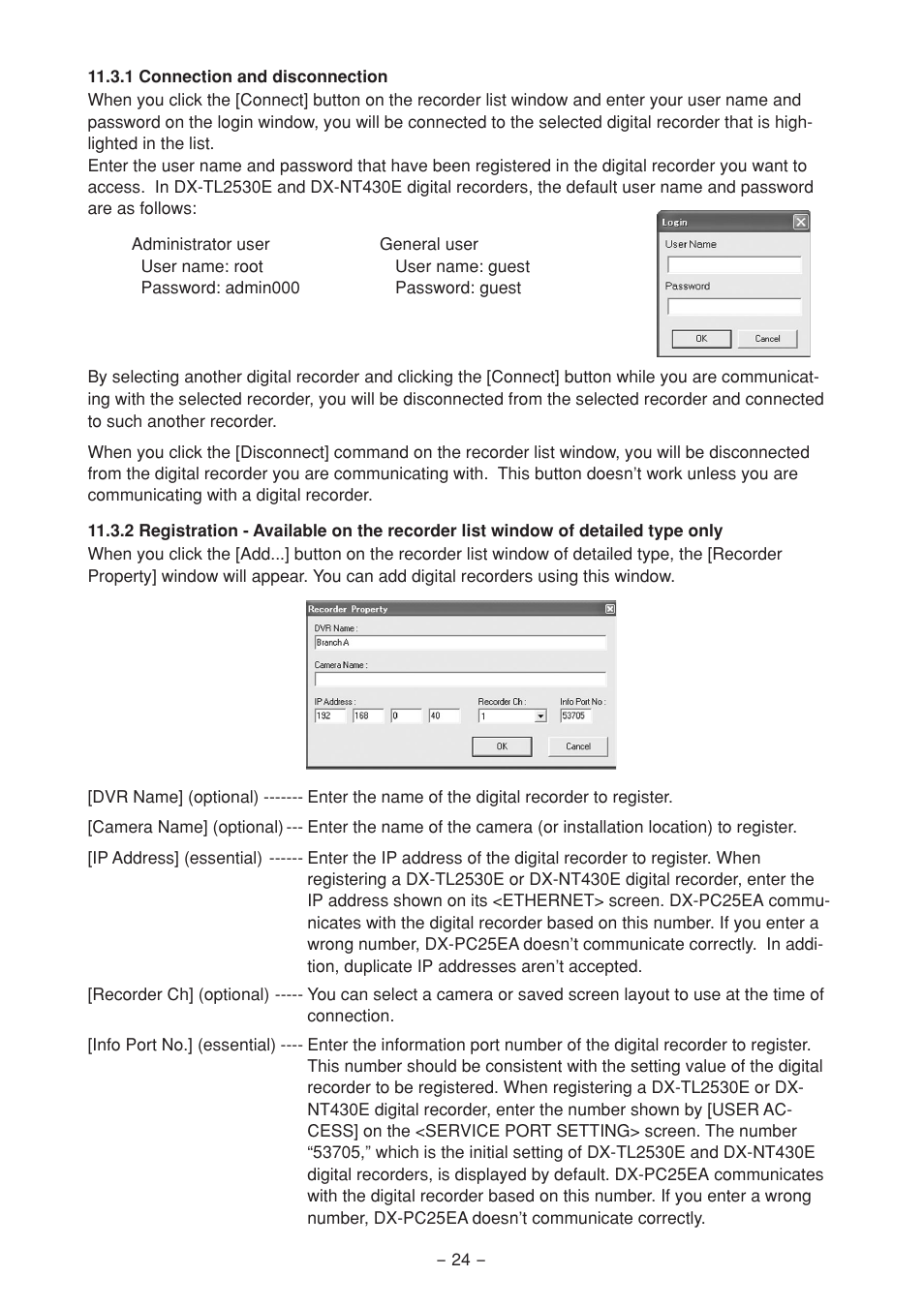 1 connection and disconnection | MITSUBISHI ELECTRIC DX-PC25EA User Manual | Page 24 / 49